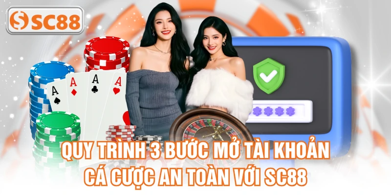 Quy trình 3 bước mở tài khoản cá cược an toàn với SC88